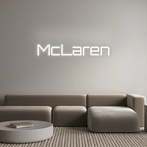 Jak se vám líbí váš neonový nápis? McLaren