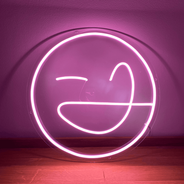 Neonový nápis - Joyful smajlík