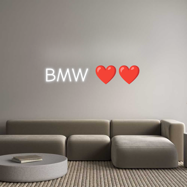 Jak se vám líbí váš neonový nápis? BMW ❤️❤️