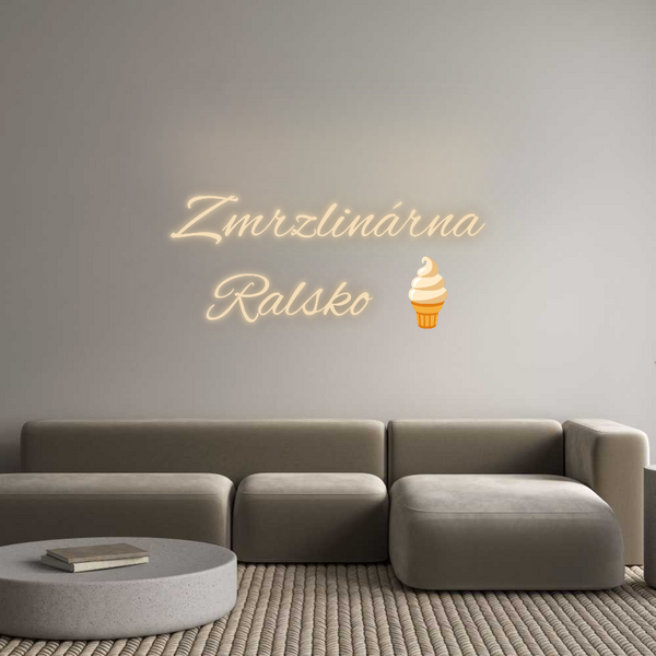 Jak se vám líbí váš neonový nápis? Zmrzlinárna
...
