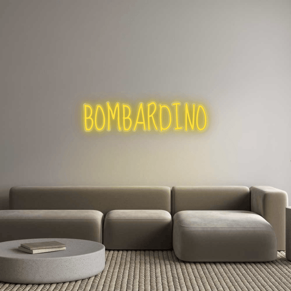 Jak se vám líbí váš neonový nápis? BOMBARDINO