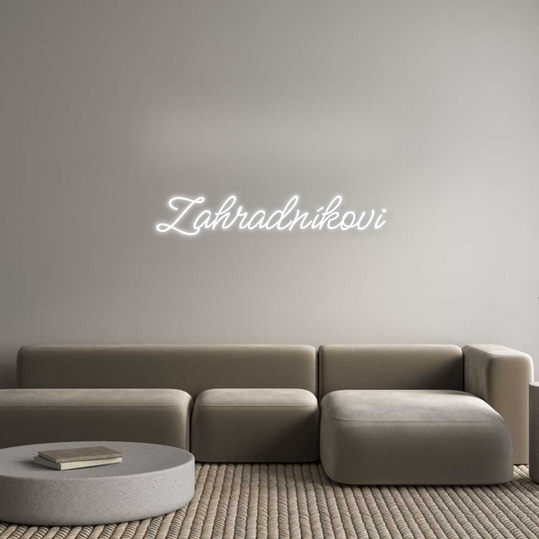 Jak se vám líbí váš neonový nápis? Zahradníkovi