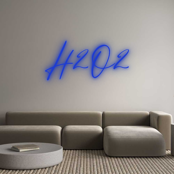 Jak se vám líbí váš neonový nápis? H2O2