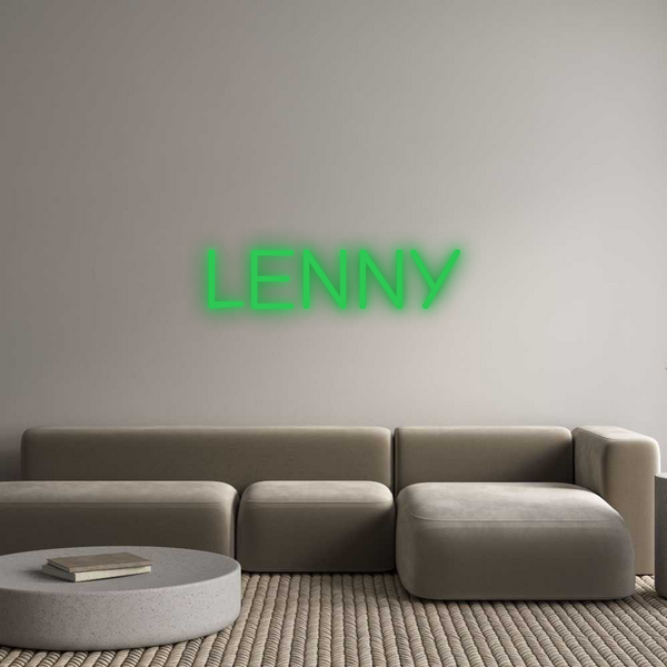 Jak se vám líbí váš neonový nápis? LENNY